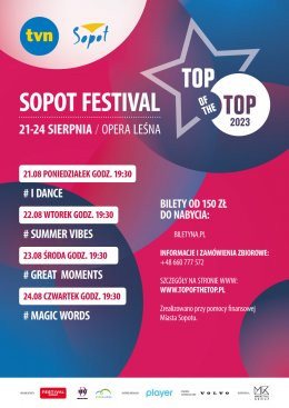 Sopot Wydarzenie Festiwal TOP of the Top Sopot Festival 2023 - dzień 3