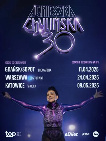 Gdańsk/Sopot Wydarzenie Koncert 30 lat Agnieszki Chylińskiej - KIEDYŚ DO CIEBIE WRÓCĘ ostatnie 3 koncerty na bis